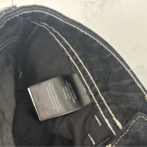 Ninth Hall Women’s Idle Rinse Black Denim Jeans shorts Size 0 Embroidered - Picture 6 of 6